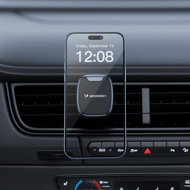 Wozinsky WUMTK magnetic phone holder for car air vent - black 12