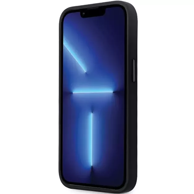 Karl Lagerfeld KLHCP14LSMHKNPK case for iPhone 14 Pro - black Silicone Ikonik Metal Pin 11
