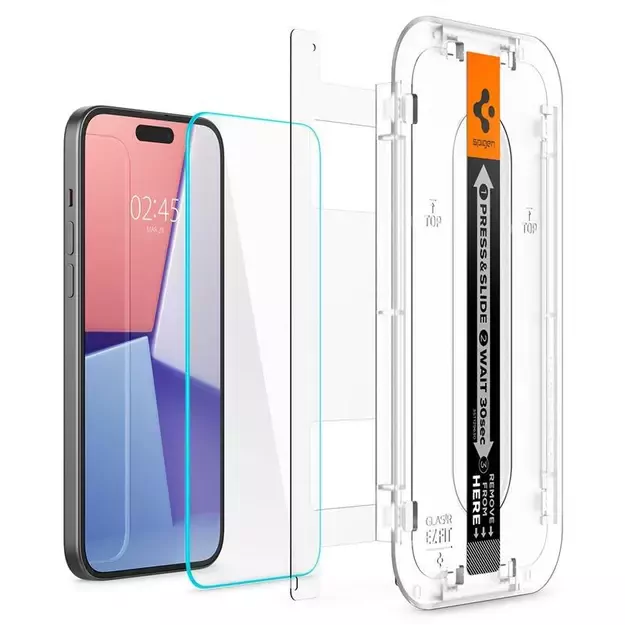 Spigen Glas.tR EZ Fit Tempered Glass for iPhone 15 Plus / 16 Plus 5