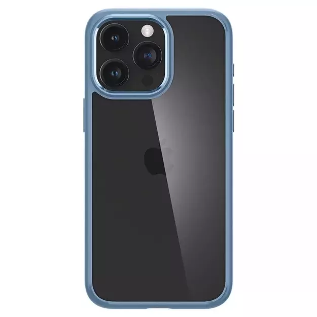 Spigen Crystal Hybrid Case for iPhone 15 Pro Max - Clear Blue 8