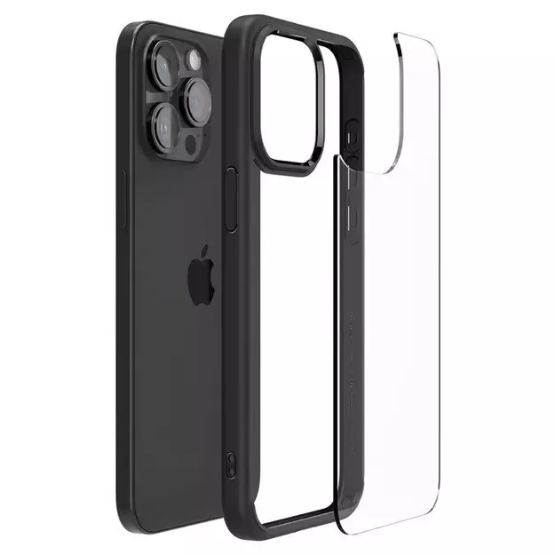 Spigen Crystal Hybrid iPhone 15 Pro Case - Black 24