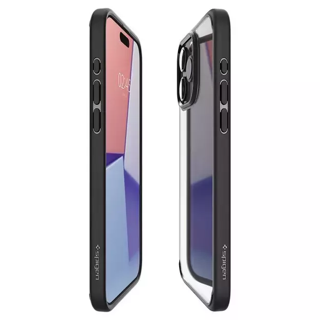 Spigen Crystal Hybrid iPhone 15 Pro Case - Black 26