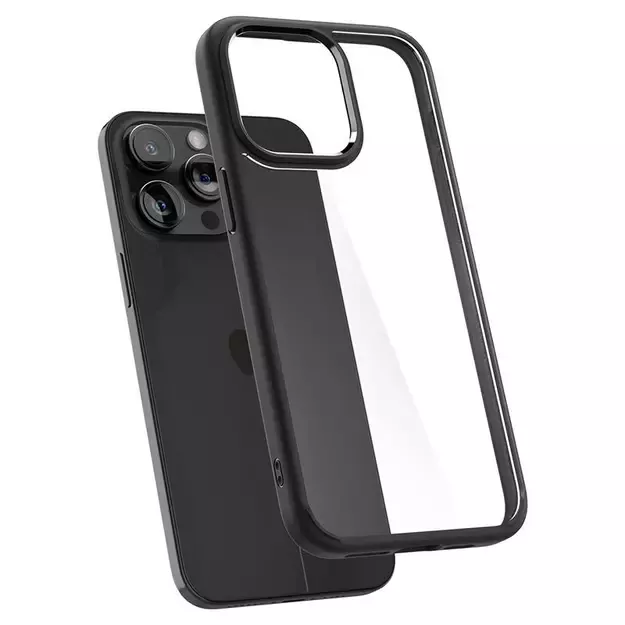 Spigen Crystal Hybrid iPhone 15 Pro Case - Black 20