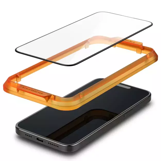 Spigen ALM Glass FC Tempered Glass for iPhone 15 Pro Max - Black 2 pcs. 7