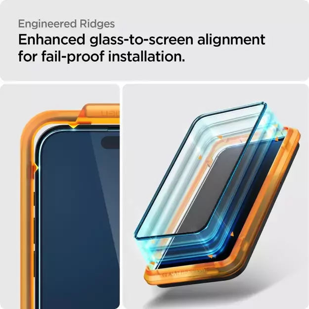 Spigen ALM Glass FC Tempered Glass for iPhone 15 Pro Max - Black 2 pcs. 13