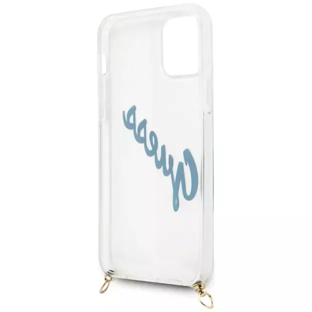 Guess GUHCP12LCRTVSBL iPhone 12 Pro Max 6.7&quot  blue/blue hardcase Script Vintage 10