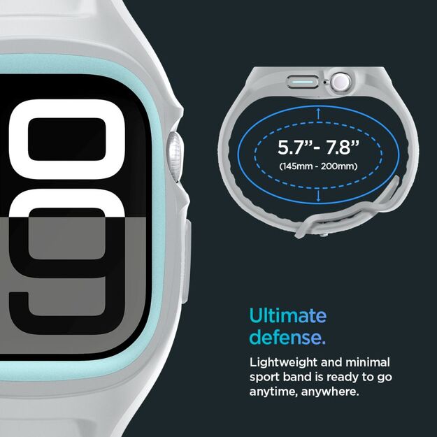 Spigen Liquid Air Pro Strap for Apple Watch 10 46mm - Gray 12