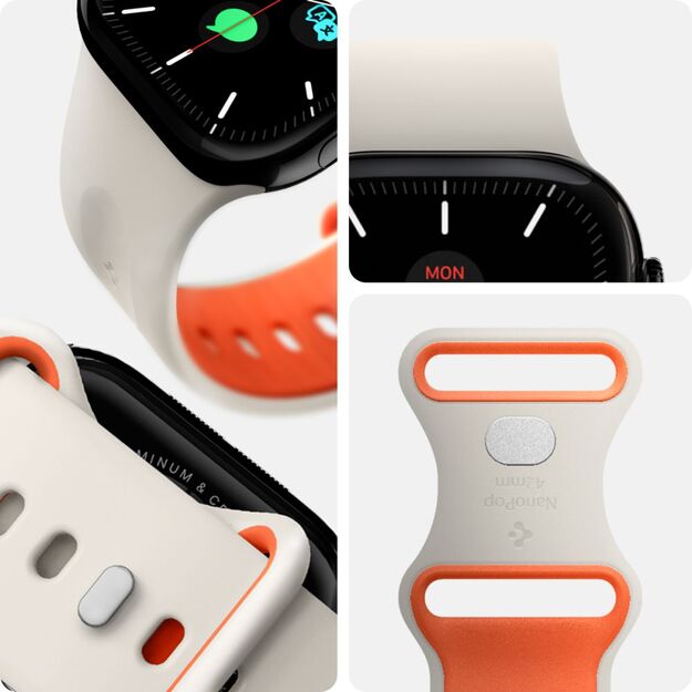 Spigen Nano Pop Strap for Apple Watch 40/41/42 mm - Beige 7