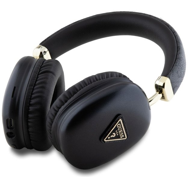 Guess Triangle Logo Over-Ear Headphones - Black 1