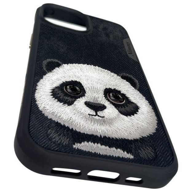 Nimmy Big Eyed Pet 2.0 Panda case for iPhone 15 - black 1