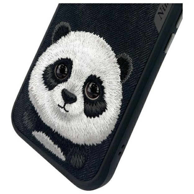 Nimmy Big Eyed Pet 2.0 Panda case for iPhone 15 - black 2