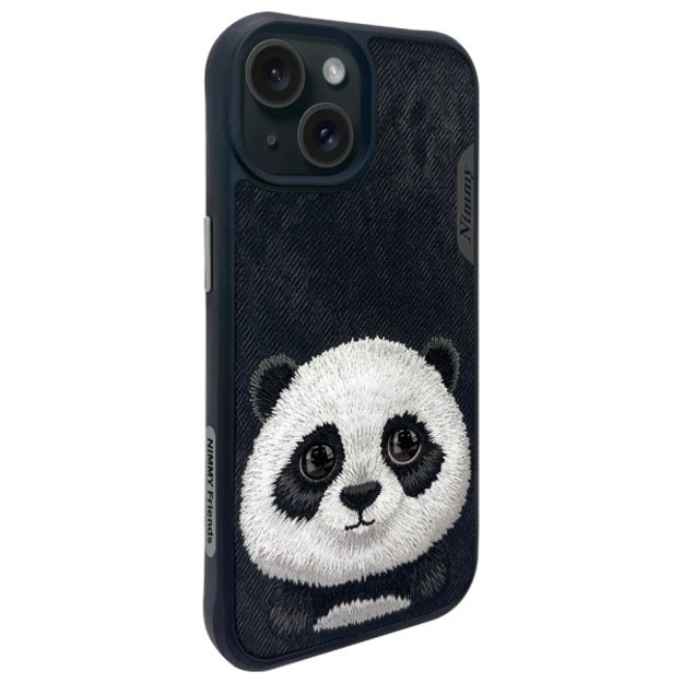Nimmy Big Eyed Pet 2.0 Panda case for iPhone 15 - black 5