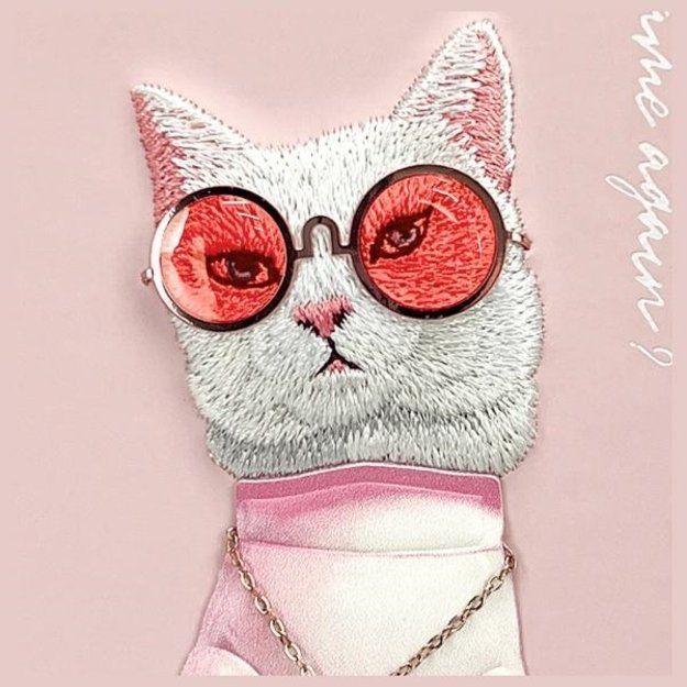 Nimmy Glasses Cool Cat iPhone 15 Case - Pink 10