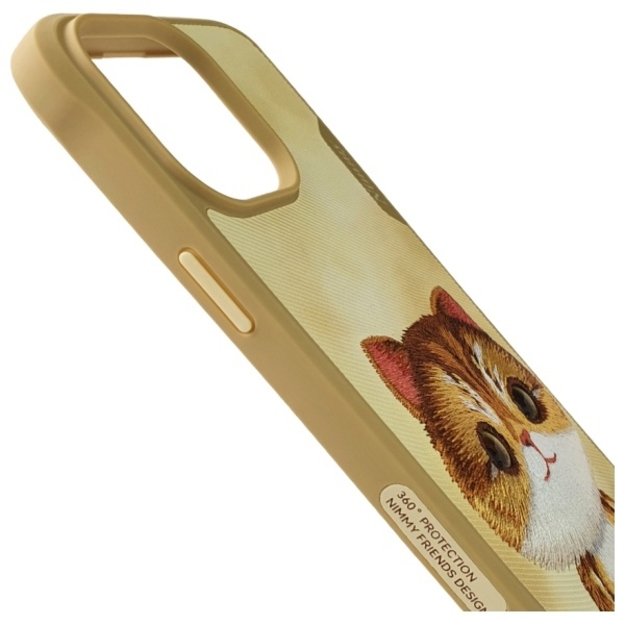Nimmy Big Eyed Pet 2.0 Cat Case for iPhone 15 Pro - Green 3