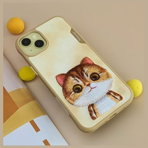 Nimmy Big Eyed Pet 2.0 Cat Case for iPhone 15 Pro - Green 8