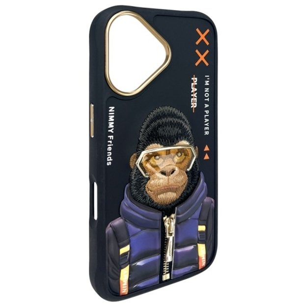 Nimmy Cool&amp Cute 2.0 Monkey case for iPhone 16 - black 3
