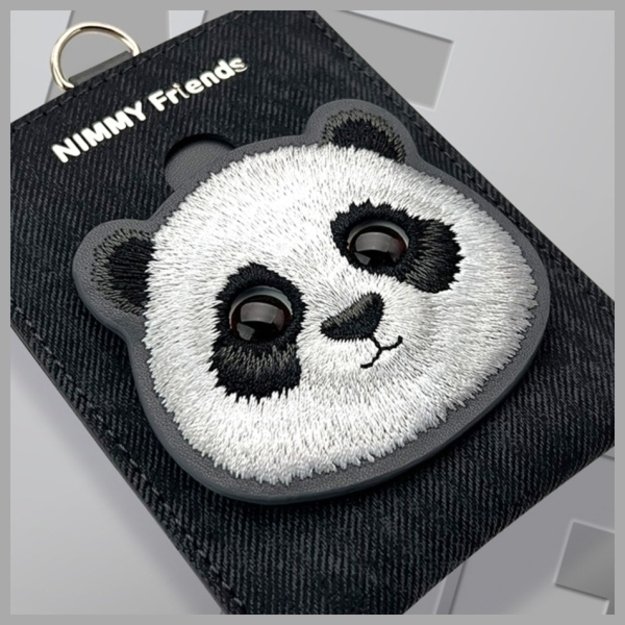 Nimmy Big Eyed Pet 2.0 Cat Wallet Card Holder - Black 7
