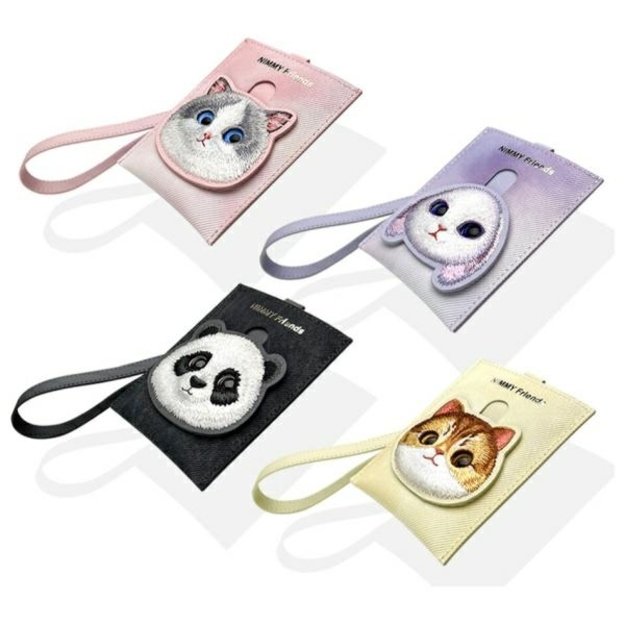 Nimmy Big Eyed Pet 2.0 Cat Wallet Card Holder - Black 10