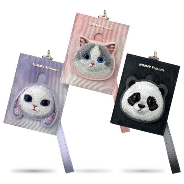 Nimmy Big Eyed Pet 2.0 Cat Wallet Card Holder - Black 9