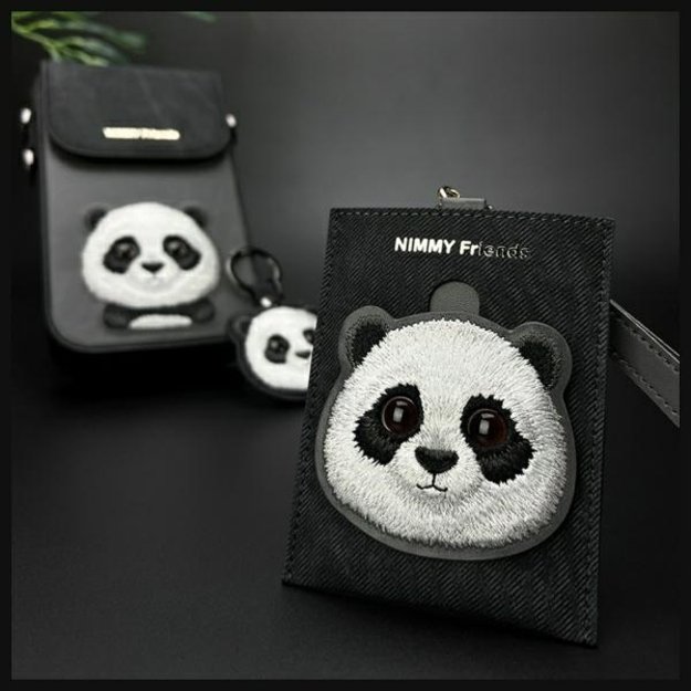 Nimmy Big Eyed Pet 2.0 Cat Wallet Card Holder - Black 8