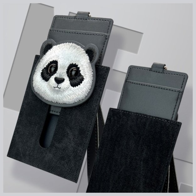 Nimmy Big Eyed Pet 2.0 Cat Wallet Card Holder - Black 6