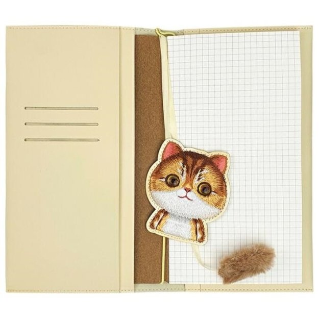 Nimmy Big Eyed Pet 2.0 Cat 2-in-1 Notebook + Pen Set - Beige 3