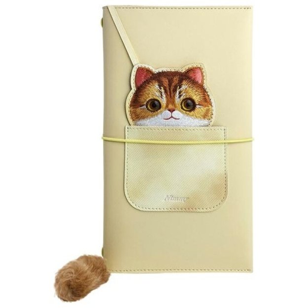 Nimmy Big Eyed Pet 2.0 Cat 2-in-1 Notebook + Pen Set - Beige 1
