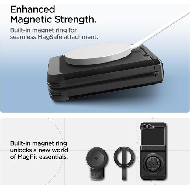 Spigen Tough Armor Pro Mag MagSafe Case for Samsung Galaxy Z Flip 6 / 7 FE - Black 2