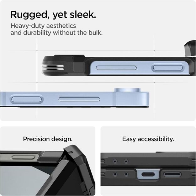 Spigen Tough Armor Pro Mag MagSafe Case for Samsung Galaxy Z Flip 6 / 7 FE - Black 4