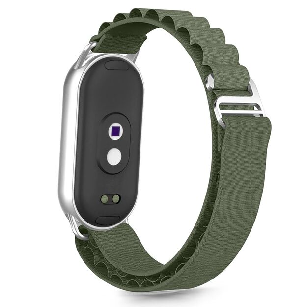 Tech-Protect Nylon Pro Strap for Xiaomi Smart Band 8 / 9 / 10 / NFC - Green 1