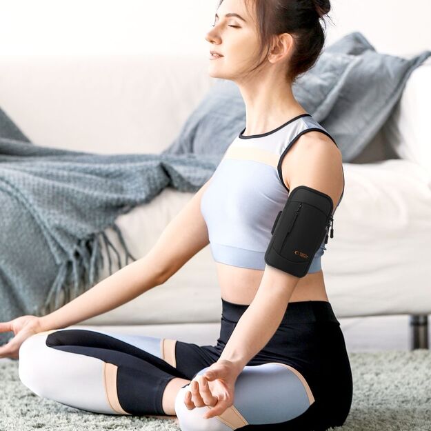 Tech-Protect M6 Universal Sport Armband - Black and Orange 6