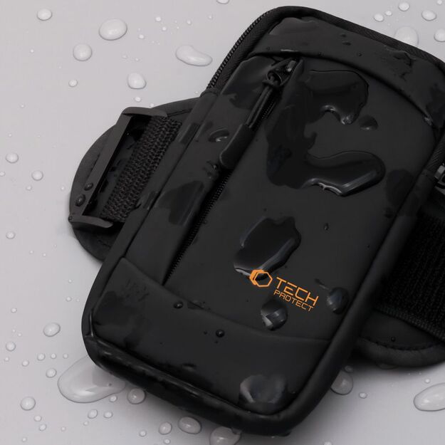 Tech-Protect M6 Universal Sport Armband - Black and Orange 3