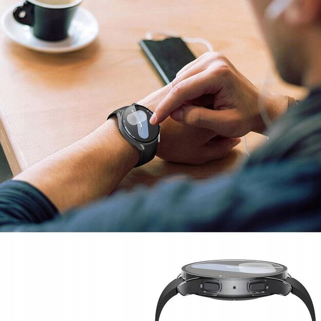 Tech-Protect Defense Case for Samsung Galaxy Watch 8 40mm - Transparent 2