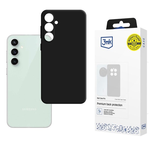 3mk Matt Case Pro for Samsung Galaxy S23 FE - matte black