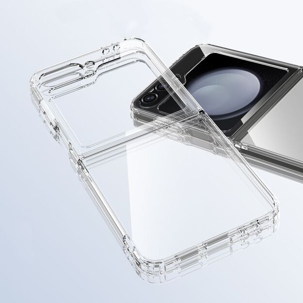 Tech-Protect FlexAir Hybrid Case for Samsung Galaxy Z Flip 6 / 7 FE - Transparent 1
