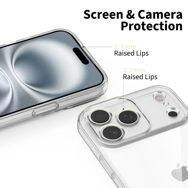 Tech-Protect FlexAir Case for iPhone 17 Pro - Clear 1