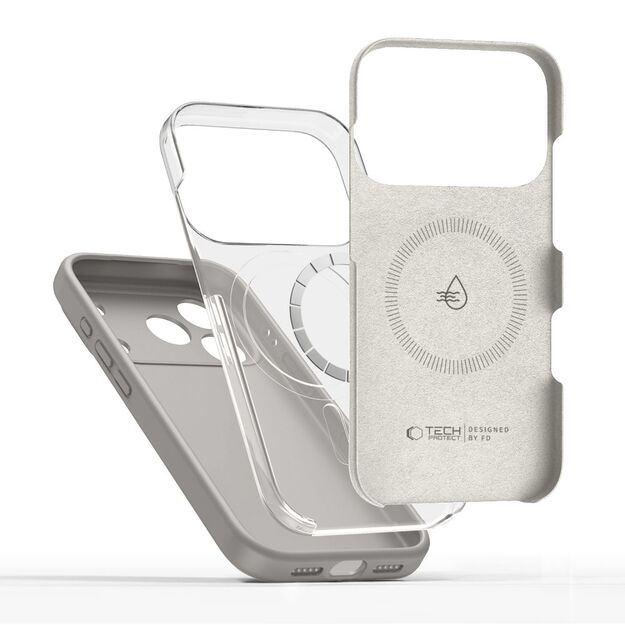 Tech-Protect Silicone MagSafe Case for iPhone 17 Pro - Gray 1