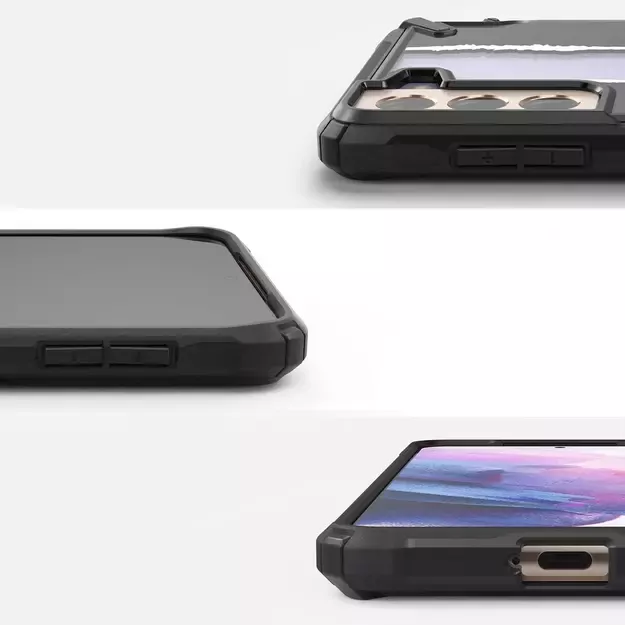 Ringke Fusion X Design durable PC Case with TPU Bumper for Samsung Galaxy S21+ 5G (S21 Plus 5G) black (Ticket band) (XDSG0052) 7