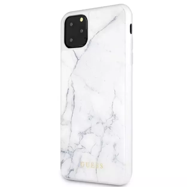 Guess GUHCN65HYMAWH iPhone 11 Pro Max white/white Marble 1