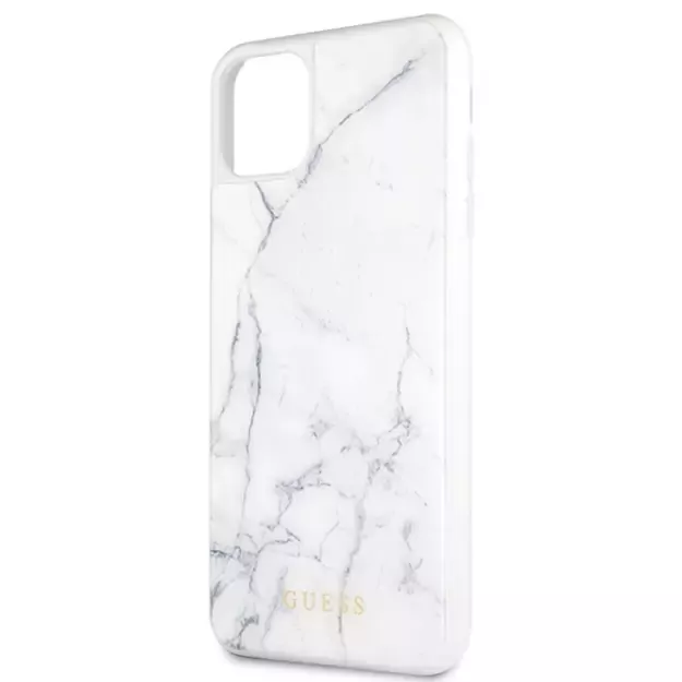Guess GUHCN65HYMAWH iPhone 11 Pro Max white/white Marble 2