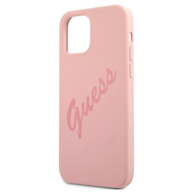 Guess GUHCP12LLSVSPI iPhone 12 Pro Max 6.7&quot  pink/pink hardcase Script Vintage 12