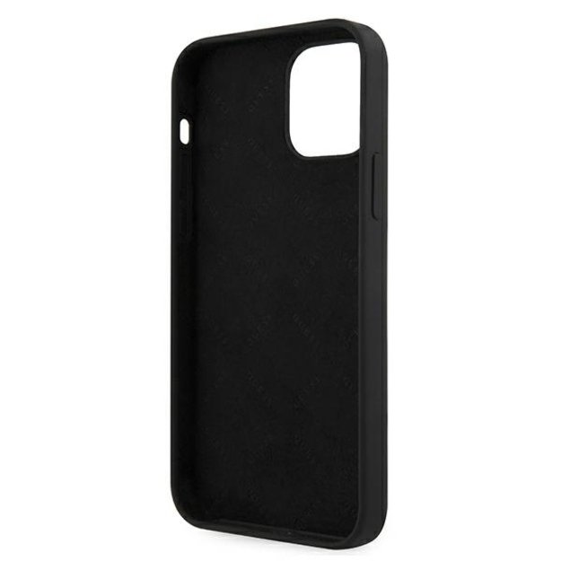 Guess GUHCP12SLSVSBW iPhone 12 mini 5.4&quot  black and white hardcase Silicone Vintage 6