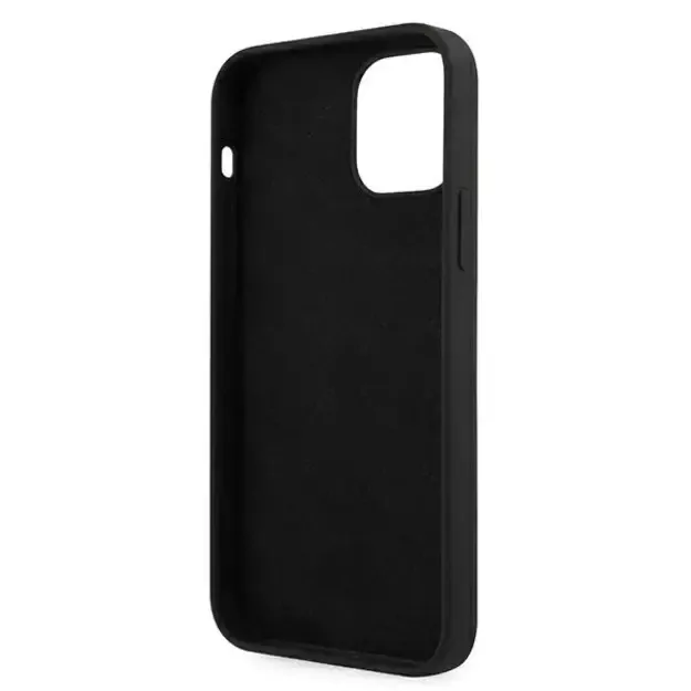 Guess GUHCP12SLSVSBW iPhone 12 mini 5.4&quot  black and white hardcase Silicone Vintage 13