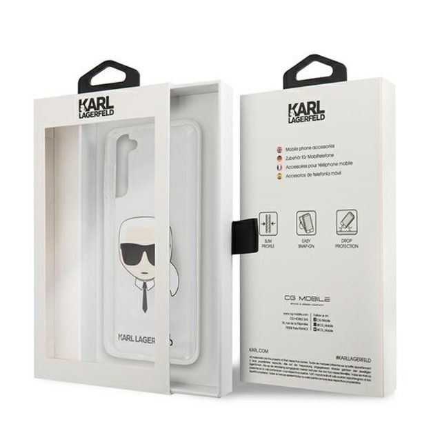 Karl Lagerfeld KLHCS21MKTR S21+ G996 hardcase Transparent Karl`s Head 7