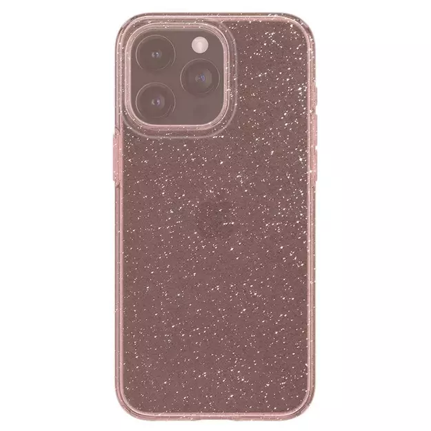 Spigen Liquid Crystal Glitter iPhone 15 Pro Max Case - Pink/Clear 4