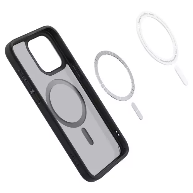 Spigen Ultra Hybrid Mag Case with MagSafe for iPhone 15 Pro - Clear Black 16