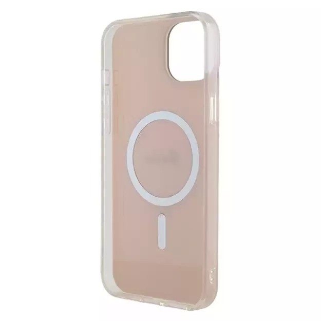 Guess GUHMP15MHITSP iPhone 15 Plus 6.7&quot  pink/pink hardcase IML Iridescent MagSafe 6
