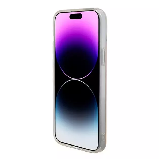 Guess GUHMP15MHITSP iPhone 15 Plus 6.7&quot  pink/pink hardcase IML Iridescent MagSafe 4