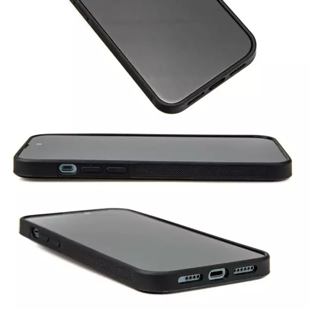 Wood and resin case for iPhone 15 Plus Bewood Unique Turquoise - turquoise and black 7