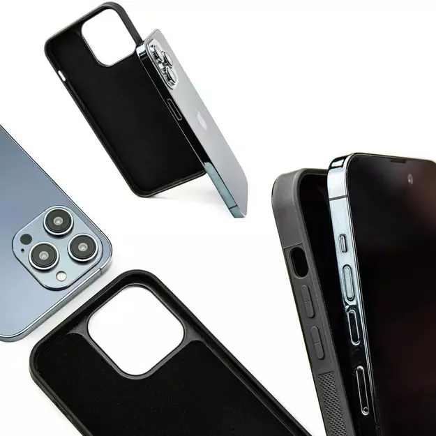 Wood and resin case for iPhone 15 Plus Bewood Unique Turquoise - turquoise and black 6